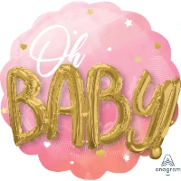 1203-0735 А ДЖАМБО Oh Baby Буквы 3D девочка P75