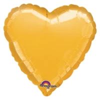 1204-0032 А Б/РИС СЕРДЦЕ 18" Металлик Gold
