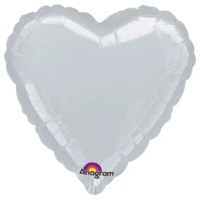 1204-0035 А Б/РИС СЕРДЦЕ 18" Металлик Silver