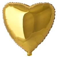 1204-0082 Ф Б/РИС 18" СЕРДЦЕ Металлик Gold