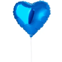 1204-0170 Ф Б/РИС 9" СЕРДЦЕ Металлик Blue(FM)