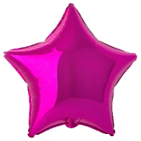 1204-0483 Ф Б/РИС 18" ЗВЕЗДА Металлик Fuchsia(FM)