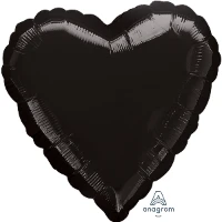 1204-0528 А Б/РИС СЕРДЦЕ 18" Пастель Black