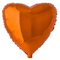 1204-0531 Ф Б/РИС 18" СЕРДЦЕ Металлик Orange