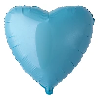 1204-0537 Ф Б/РИС 18" СЕРДЦЕ Пастель Blue