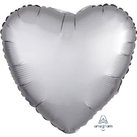 1204-0632 А Б/РИС СЕРДЦЕ 18" Сатин Platinum