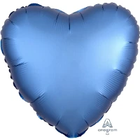 1204-0633 А Б/РИС СЕРДЦЕ 18" Сатин Azure