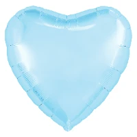 1204-0724 Р Б/РИС СЕРДЦЕ 18" Пастель Blue