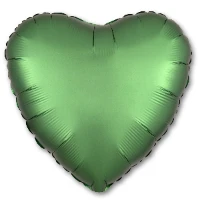 1204-0739 А Б/РИС СЕРДЦЕ 18" Сатин Emerald