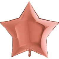 1204-0759 Г Б/РИС ЗВЕЗДА 36" Металлик Rose Gold