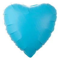 1204-0881 Г Б/РИС СЕРДЦЕ 18" Пастель Matte Blue
