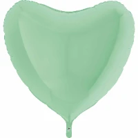 1204-0892 Г Б/РИС СЕРДЦЕ 36" Пастель Matte Green