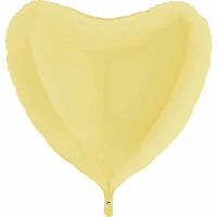 1204-0895 Г Б/РИС СЕРДЦЕ 36" Пастель Matte Yellow