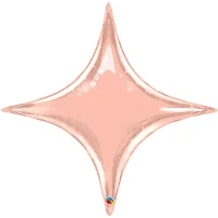 1204-0943 П Б/РИС 40" ЗВЕЗДА 4х-конечная Rose Gold