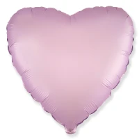 1204-0954 Ф Б/РИС 18" СЕРДЦЕ Сатин Lilac