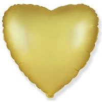 1204-0955 Ф Б/РИС 18" СЕРДЦЕ Сатин Gold