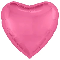 1204-0972 Р Б/РИС СЕРДЦЕ 18" Металлик Pink Peony