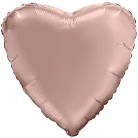 1204-1021 Р Б/РИС СЕРДЦЕ 30" Металлик Rose Gold