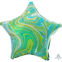 1204-1030 А Б/РИС ЗВЕЗДА 19" Мрамор Blue Green
