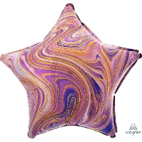 1204-1032 А Б/РИС ЗВЕЗДА 19" Мрамор Purple