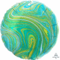 1204-1036 А Б/РИС КРУГ 18" Мрамор Blue Green