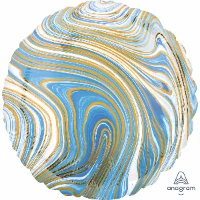 1204-1037 А Б/РИС КРУГ 18" Мрамор Blue