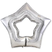 1204-1048 Ф Б/РИС 32" ЗВЕЗДА Silver полая