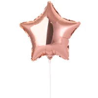 1204-1161 Ф Б/РИС 9" ЗВЕЗДА Металлик Rose Gold