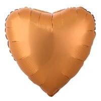 1204-1210 Г Б/РИС СЕРДЦЕ 18" Сатин Caramel