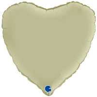 1204-1214 Г Б/РИС СЕРДЦЕ 18" Сатин Olive Green