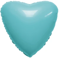1204-1230 Р Б/РИС СЕРДЦЕ 18" Сатин Aquamarine