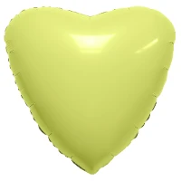 1204-1249 Р Б/РИС СЕРДЦЕ 18" Сатин Lemon