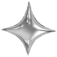 1204-1265 Р Б/РИС 37" ЗВЕЗДА 4х-конечная Silver