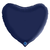 1204-1281 Г Б/РИС СЕРДЦЕ 36" Сатин Blue Navy