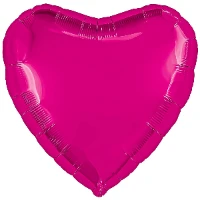 1204-1318 Р Б/РИС СЕРДЦЕ 30" Металлик Fuchsia