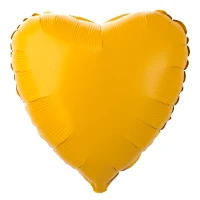 1204-1359 Г Б/РИС СЕРДЦЕ 18" Пастель Matte Mustard