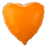 1204-1362 Г Б/РИС СЕРДЦЕ 18" Пастель Matte Orange