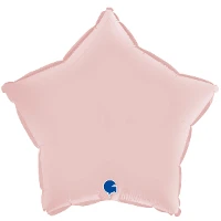 1204-1385 Г Б/РИС ЗВЕЗДА 18" Сатин Pastel Pink