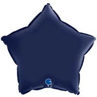1204-1387 Г Б/РИС ЗВЕЗДА 18" Сатин Blue Navy