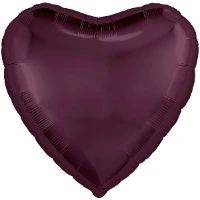 1204-1450 Р Б/РИС СЕРДЦЕ 18" Темная вишня