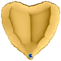 1204-1472 Г Б/РИС СЕРДЦЕ 18" Металлик Gold 5