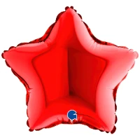 1204-1489 Г Б/РИС ЗВЕЗДА 9" Металлик Red