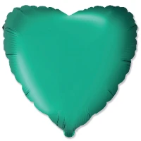 1204-1493 Ф Б/РИС 18" СЕРДЦЕ Сатин Green