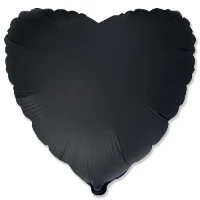 1204-1501 Ф Б/РИС 18" СЕРДЦЕ Сатин Black