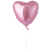 1204-1534 Г Б/РИС СЕРДЦЕ 9" Пастель Pink