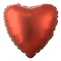1204-1537 Г Б/РИС СЕРДЦЕ 18" Сатин Brick Red