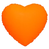 1204-1557 К Б/РИС СЕРДЦЕ 18" Неон Orange