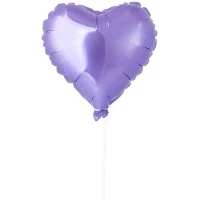 1204-1588 Р Б/РИС СЕРДЦЕ 9" Пастель Lavender