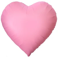 1204-1638 К Б/РИС СЕРДЦЕ 63" Сатин Light Pink