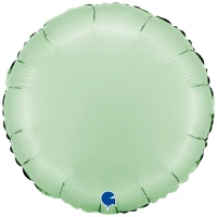 1204-1669 Г Б/РИС КРУГ 18" Сатин Glazed Mint